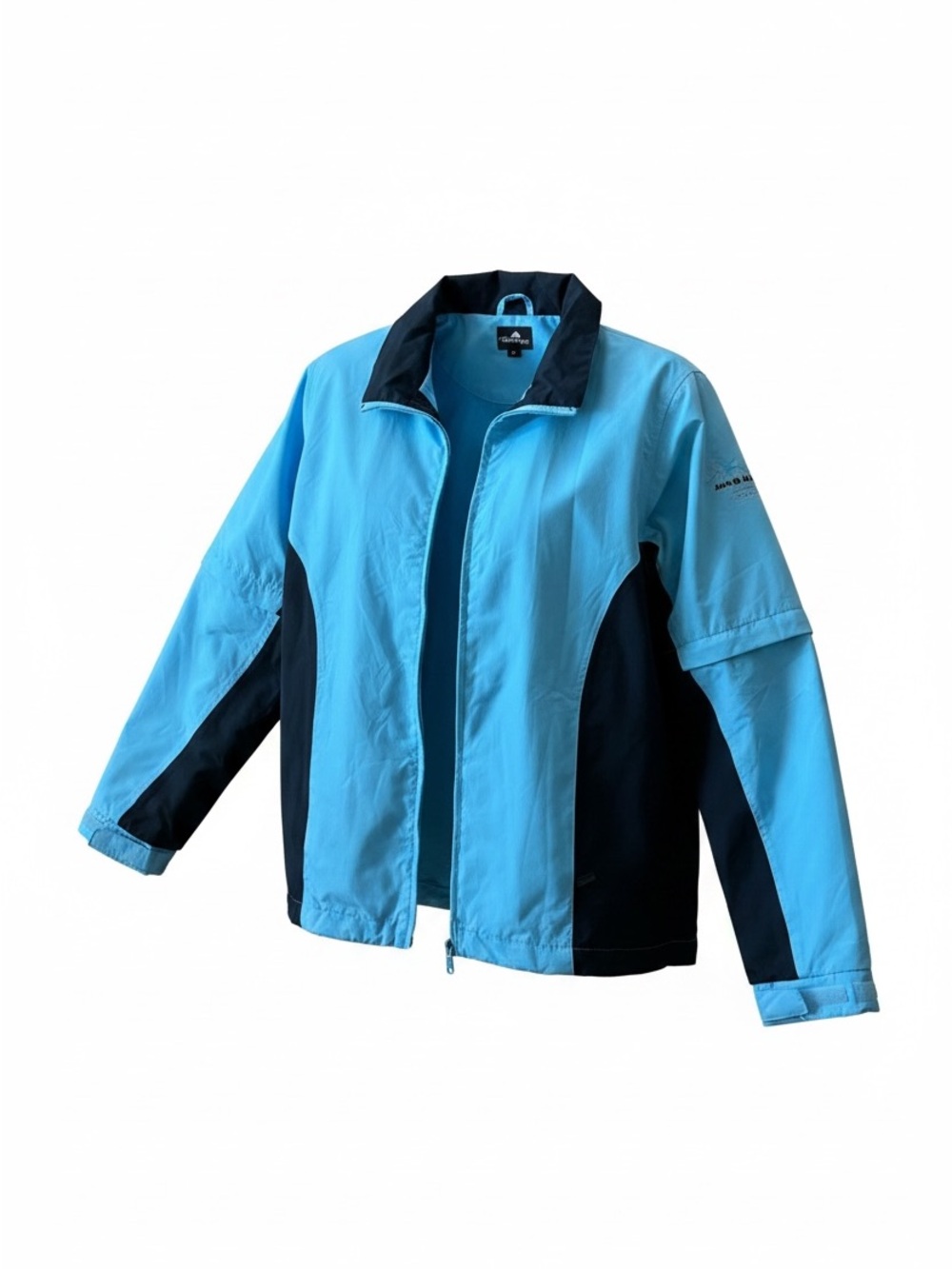Men's Lightweight Two-Tone Windbreaker Jacket - Blue/Navy